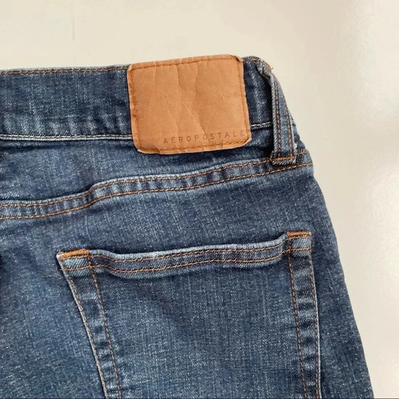 Aeropostale Youth Slim Fit Denim Medium Wash Casual Blue Jeans Size 27/28 - Picture 9 of 13